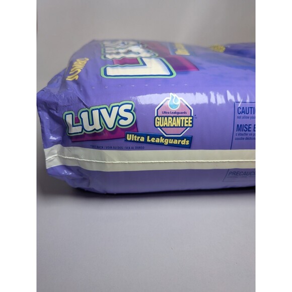 Luvs Vintage 2002 Size 1 Barney Diapers Ultra Leakguards SEALED New 56 Vtg Rare - Picture 11 of 16